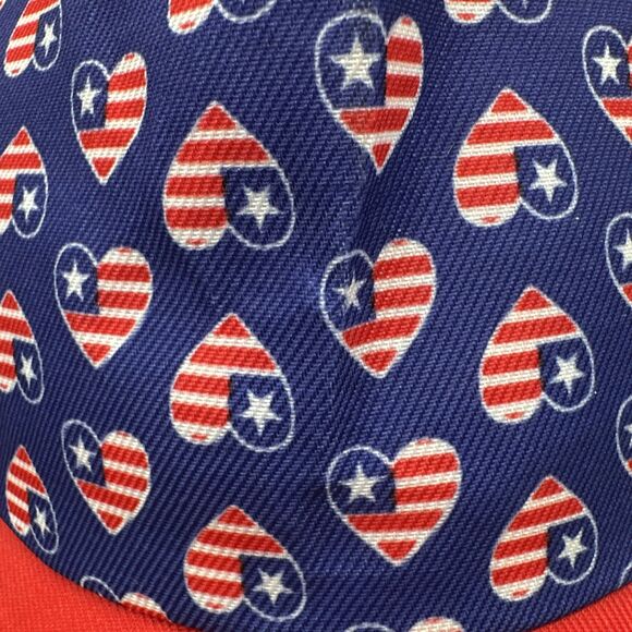 American Flag Heart Hat Cap Patriotic 4th Of July Memorial Labor Day - Picture 2 of 8